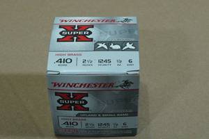 lot 151 image: 25 Winchester Super-X .410 Bore 2-12 6 Shot Shotshells