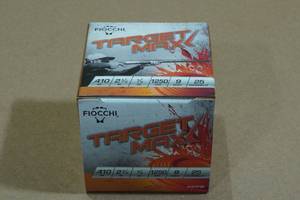 lot 153 image: 25 Fiocchi Target Max .410 Bore 2-12 9 Shot Shotshells