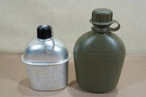 lot 155 image: 2 Vintage Military Canteens