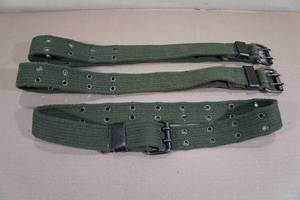 lot 160 image: US Military Issue Webbed Cloth Belts
