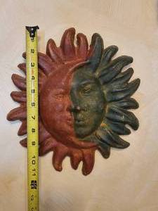 lot 466 image: Folk Art Eclipse Wall Hanging