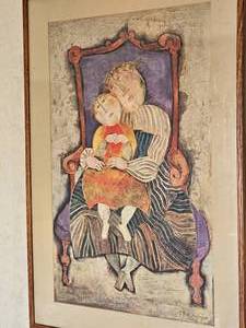 lot 103 image: La Maternite Large Print of Graciela Rodo Boulanger