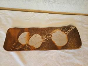 lot 325 image: Primitive Ceramic Serving Plater