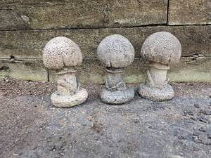lot 168 image: Charming Garden Mushroom Statues