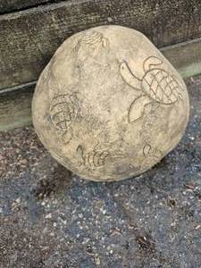 lot 171 image: Turtle Relief Garden Globe