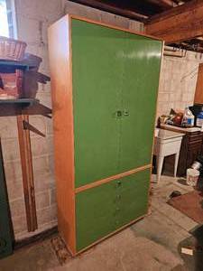 lot 227 image: Funky Green MCM Wardrobe