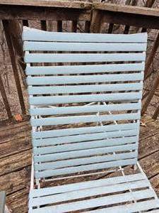 lot 231 image: Retro Poolside Recliner and Side Table