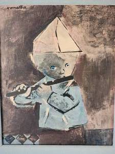 lot 108 image: Raymond Kanelba Signed The Little Musician Print