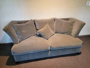 lot 27 image: Precedent Luxury Modern Chic Grey Winged Sofa