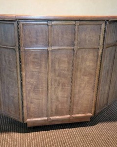 lot 3 image: Awesome Mid-Century Modern Vintage Rolling Bar