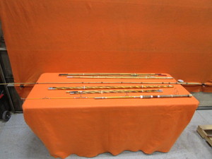 Vintage Bamboo Fishing Poles & Fly Fishing Pole