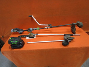 EGO 56v Weed Eater, Pole Saw, Edger wCharger & Battery