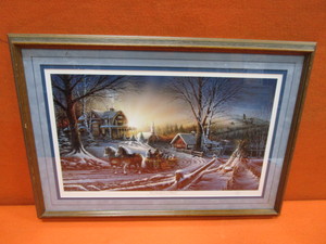Terry Redlin Pleasures Of Winter  S&N Print 124329,500