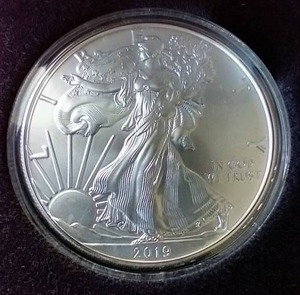 lot 18 image: 2019 U.S. Silver Eagle