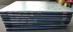 lot 43 image: (8) Empty U.S. Coin Whitman Albums