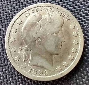 lot 56 image: 1899 Barber Quarter