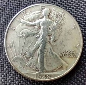 lot 63 image: 1942 Walking Liberty Half Dollar