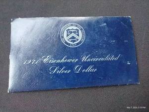 lot 114 image: 1971 Uncirculated Silver Eisenhower Dollar