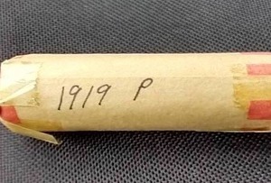 lot 115 image: Roll of 1919-P Wheat Pennies