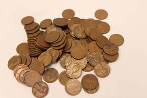 Wheat Back Pennies Lot Of Approx. 100 Pennies