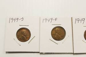 1949, 1949 - D, 1949 - S Wheat Back Pennies