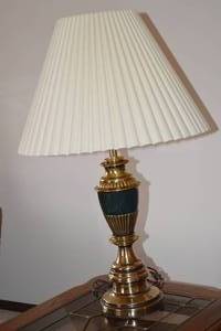 5 - Decorative Gold and Green Table Lamp