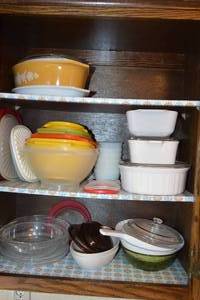 7 - Cabinet Contents - Tupperware, Kitchenware, Etc.