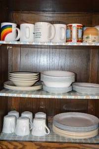 7 - Cabinet Contents - Mugs, Plates, Bowls, Etc.