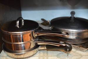 7 - Cabinet Contents - Pots, Pans, Coffee Maker, Toaster
