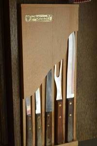 7 - Forgecraft Kitchen Knife Set with Wall Mount