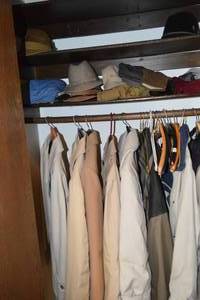 Closet Contents - High Quality London Fog Jackets, Overcoats, Hats, Etc.