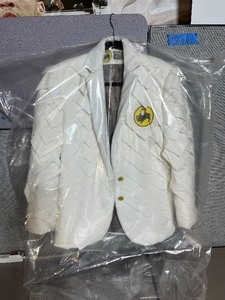 Buffalo Wild Wings Nap-Coat, full napkin construction for wing-eating fan. Inner pocket.