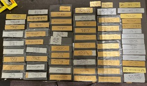 Name Plates with Sport Legends names.