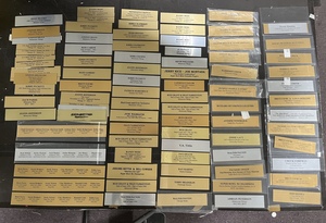 Engraved Celebrity Sports Legends Name Plates