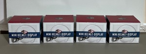 (4) BallQube Mini Helmet Display Case Holders