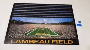(9) Lambeau Field Posters Measure 36 W x 15.75 H