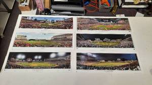 (6) Panoramic Posters 1st Pitch St. Louis & Cincinnati 80 YEARS OPENING Ceremony World Series Wrigley Field. 39 W x 13.5 H
