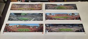(6) NFL Panoramic Posters XLVII Super Bowl Champions Cowboys Cincinnati Seattle Seahawks Tampa Bay Indianapolis.