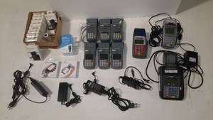 POS equipment First Data Terminals PayPal Card Readers. Hypercom Reader wpower supply VeriFone Omni Card Reader.