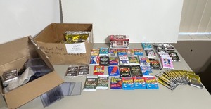 14&13 Leaf Draft Football Cards. Donruss Baseball Cards. Desert Storm Pro & Topps Cards. 91 Fleer BB Photo Cards