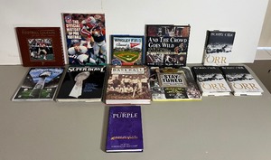 Sports Books, magazines and DVDs, some autographed.