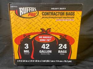 Ruffles Pro Contractor Bags 42 Gallon - 24-Pack
