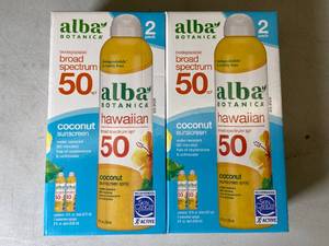 Alba Botanica 50SPF Hawaiian Sunscreen Spray - 4 Total 8FL OZ Cans