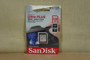 SanDisc Ultra Plus 128GB SDXC UHS-I SD Card