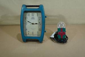 Table Clock with Christmas Party Light