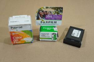 Assorted Types of Camera Film -Color Go, Fujifilm 200, Fujifilm Instax