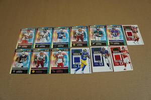 Assorted Football Cards - Jersey Inserts, Rookies