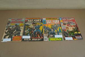 4 Marvel SGT FURY Comics