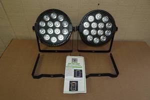 2 LED Party Lights with DMX Control Sound Activated
