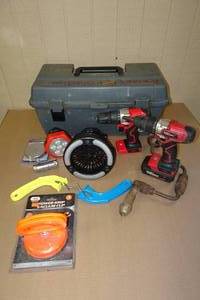 Assorted Tools with Tool Box